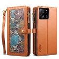 For Xiaomi 13T / 13T Pro / Redmi K60 Ultra ESEBLE Star Series Lanyard Zipper Wallet RFID Leather Pho