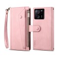 For Xiaomi 13T / 13T Pro / Redmi K60 Ultra ESEBLE Retro Frosted RFID Leather Phone Case(Rose Gold)