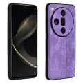 For OPPO Find X7 Ultra AZNS 3D Embossed Skin Feel Phone Case(Purple)