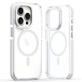 For iPhone 15 Pro Max Dual-Color Clear Acrylic Hybrid TPU MagSafe Phone Case(Transparent)