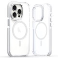 For iPhone 11 Pro Max Dual-Color Clear Acrylic Hybrid TPU MagSafe Phone Case(Transparent)