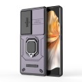 For vivo S18 5G Sliding Camshield TPU + PC Shockproof Phone Case with Holder(Purple)