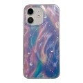 For iPhone 12 Dual-Layer Gradient Dream Starry Acrylic Hybrid TPU Phone Case(Blue Purple)