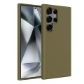 For Samsung Galaxy S24 Ultra 5G Wheat Straw Material + TPU Phone Case(Army Green)