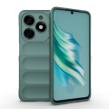 For Tecno Spark 20 Magic Shield TPU + Flannel Phone Case(Dark Green)