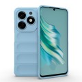 For Tecno Spark 20 Magic Shield TPU + Flannel Phone Case(Light Blue)
