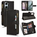 For ZTE Libero 5G  Litchi Texture Zipper Leather Phone Case(Black)