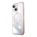 For iPhone 15 Plus Magsafe Magnetic Electroplated PC Phone Case(Pink)