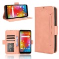 For Boost Mobile Bounce 4G Skin Feel Calf Texture Card Slots Leather Phone Case(Pink)