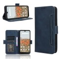 For Consumer Cellular Iris Connect Skin Feel Calf Texture Card Slots Leather Phone Case(Blue)