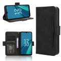For Cricket Debut S2 U380AC Skin Feel Calf Texture Card Slots Leather Phone Case(Black)