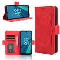 For Cricket Debut S2 U380AC Skin Feel Calf Texture Card Slots Leather Phone Case(Red)