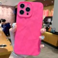 For iPhone 15 Pro Max Frosted Wrinkles Texture TPU Phone Case(Rose Red)
