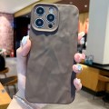 For iPhone 15 Pro Max Frosted Wrinkles Texture TPU Phone Case(Grey)