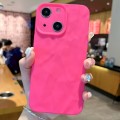 For iPhone 15 Plus Frosted Wrinkles Texture TPU Phone Case(Rose Red)