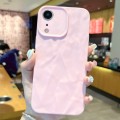 For iPhone XR Frosted Wrinkles Texture TPU Phone Case(Pink)