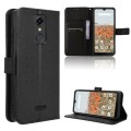 For Consumer Cellular Iris Connect Diamond Texture Leather Phone Case(Black)
