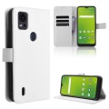 For Cricket  Icon5 Diamond Texture Leather Phone Case(White)