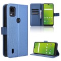 For Cricket  Icon5 Diamond Texture Leather Phone Case(Blue)