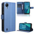 For Cricket Debut S2 U380AC Diamond Texture Leather Phone Case(Blue)
