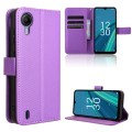 For Cricket Debut S2 U380AC Diamond Texture Leather Phone Case(Purple)