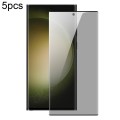 For Samsung Galaxy S23 Ultra 5G 5pcs DUX DUCIS 0.33mm 9H High Aluminum Anti-spy HD Tempered Glass Fi