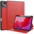 For Lenovo Tab M11/ Xiaoxin Pad 11 2024 Ultimate Pure Color Leather Smart Tablet Case(Red)