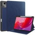 For Lenovo Tab M11/ Xiaoxin Pad 11 2024 Ultimate Pure Color Leather Smart Tablet Case(Dark Blue)