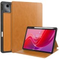 For Lenovo Tab M11/ Xiaoxin Pad 11 2024 Ultimate Pure Color Leather Smart Tablet Case(Brown)