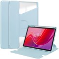 For Lenovo Tab M11/Xiaoxin Pad 11 2024 360 Rotation Transparent Smart Leather Case(Sky Blue)