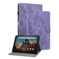 For Amazon Fire HD 10 2023 Tiger Pattern Flip Leather Tablet Case(Purple)