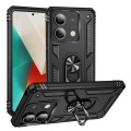 For Xiaomi Redmi Note 13 5G Shockproof TPU + PC Phone Case with Holder(Black)