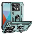 For Xiaomi Redmi Note 13 Pro 5G Shockproof TPU + PC Phone Case with Holder(Dark Green)