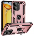 For Xiaomi Redmi 13C 4G/5G Shockproof TPU + PC Phone Case with Holder(Rose Gold)