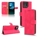For ASUS ROG Phone 8 Skin Feel Magnetic Flip Leather Phone Case(Rose Red)