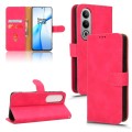 For OnePlus Nord CE4 5G Skin Feel Magnetic Flip Leather Phone Case(Rose Red)