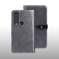 For CAT S75 idewei Crocodile Texture Leather Phone Case(Grey)