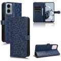 For Motorola Moto G Power 5G 2024 Honeycomb Dot Texture Leather Phone Case(Blue)