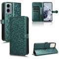 For Motorola Moto G Power 5G 2024 Honeycomb Dot Texture Leather Phone Case(Green)