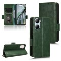 For ZTE Libero 5G IV Symmetrical Triangle Leather Phone Case(Green)