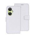For OnePlus Nord CE 3 Lite idewei Crazy Horse Texture Leather Phone Case(White)