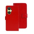 For OnePlus Nord CE 3 Lite idewei Crazy Horse Texture Leather Phone Case(Red)