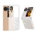 For OPPO Find N3 Flip Wave Pattern Transparent Frosted Phone Case