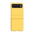 For Motorola Razr 40 3 in 1 Skin Feel PC Phone Case with Hinge(Lemon Yellow)