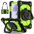 For Samsung Galaxy Tab A7 Lite 2021 Contrast Color Robot Silicone Hybrid PC Tablet Case(Black Yellow