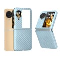For OPPO Find N3 Flip Wave Pattern Matte PC Phone Case(Ice Blue)