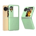 For OPPO Find N3 Flip Wave Pattern Matte PC Phone Case(Light Green)