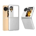 For OPPO Find N3 Flip Wave Pattern Matte PC Phone Case(Silver)