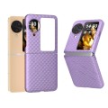 For OPPO Find N3 Flip Wave Pattern Matte PC Phone Case(Purple)