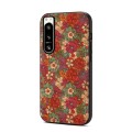 For Sony Xperia 5 IV Four Seasons Flower Language Series TPU Phone Case(Summer Red)